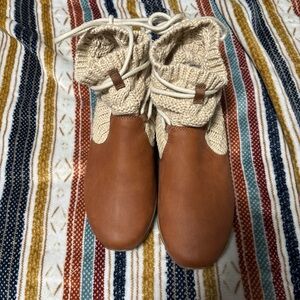 Merrell Cream Knit Ankle Boots